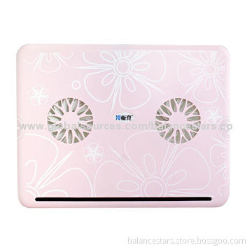 Colorful Laptop Cooling Pad/Cooler Pads, Fashionable Ultra-thin and lightweight, PinkNew